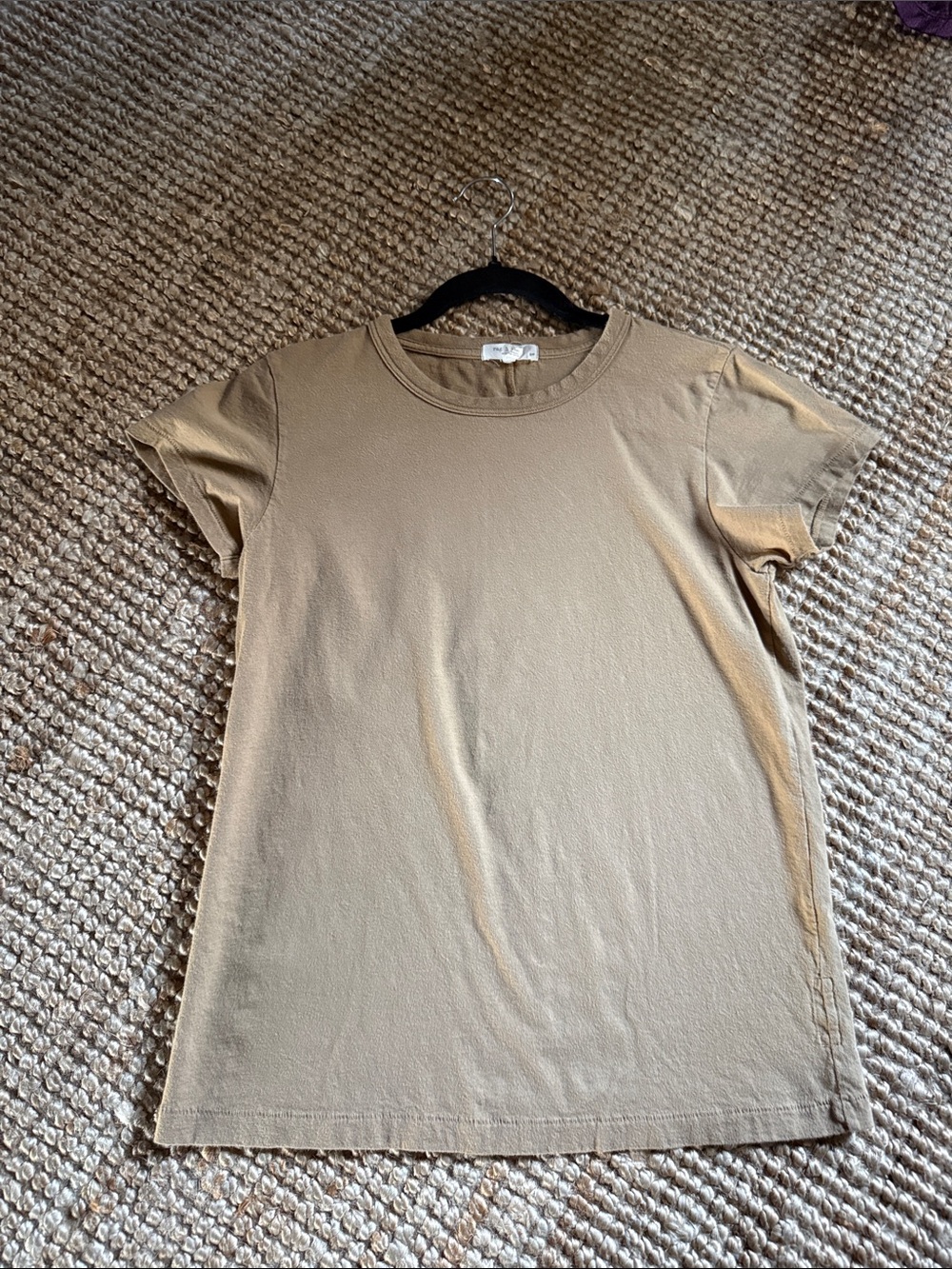 ⚜️ RAG & BONE WOMENS TSHIRT NEUTRAL/BEIGE TAUPE SIZE SMALL ⚜️